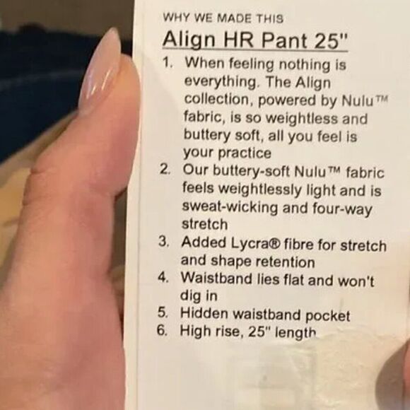 NWT Lululemon Align High-Rise Pant 25" Heritage 365 Camo Beige Size 16 - Picture 11 of 11